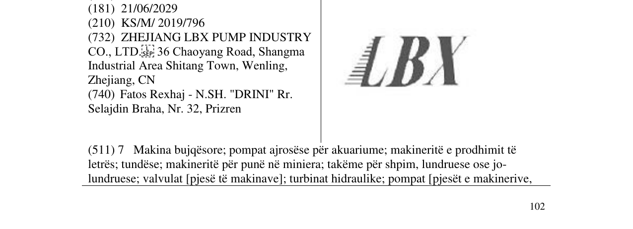 Zëri i markës LBX në buletin