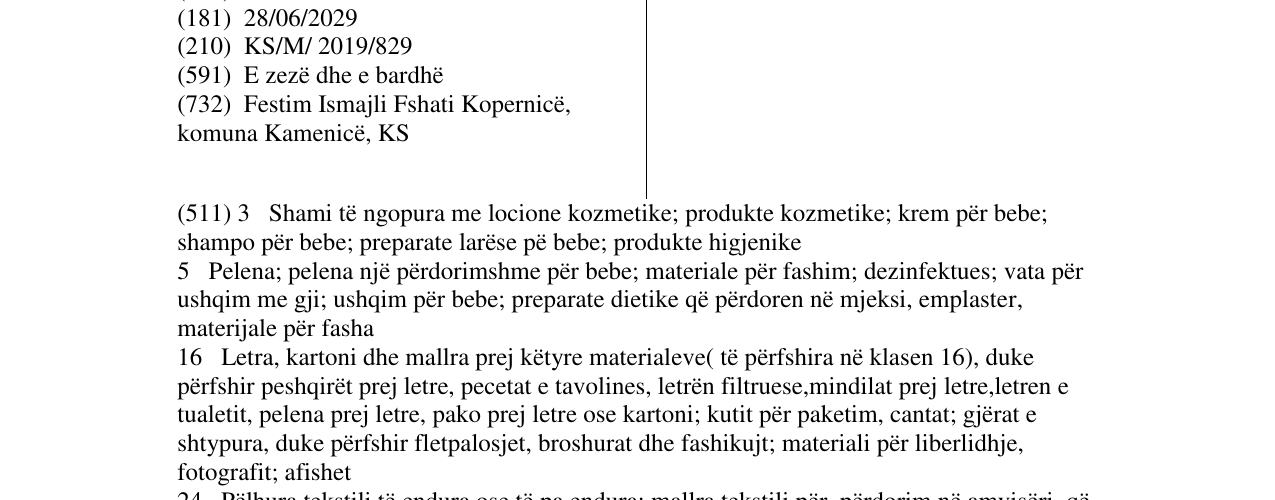 Zëri i markës PILLO në buletin
