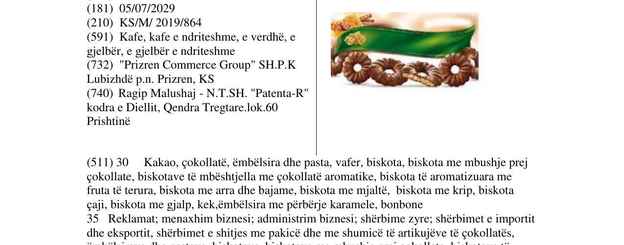 Zëri i markës Markë figurative në buletin