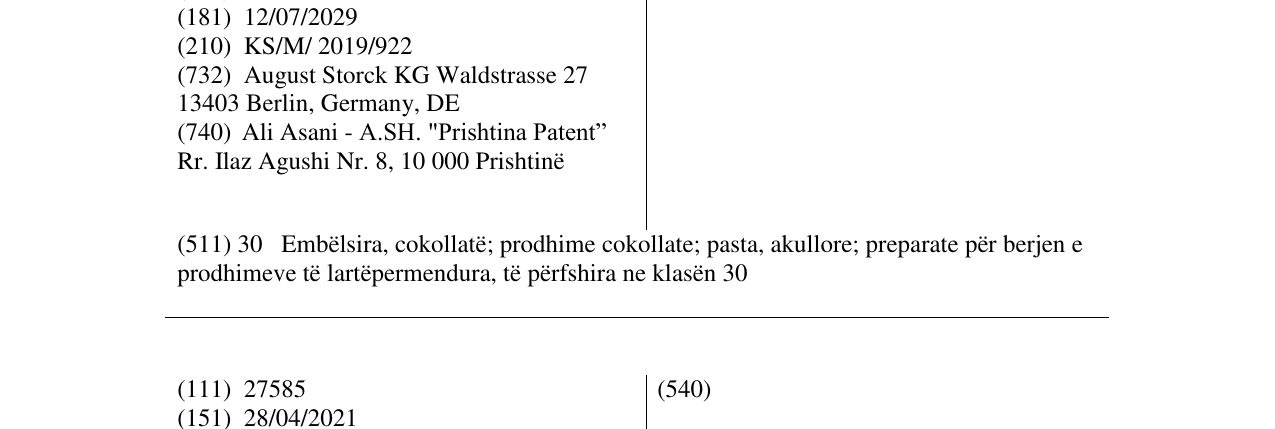 Zëri i markës merci Finest Moments në buletin
