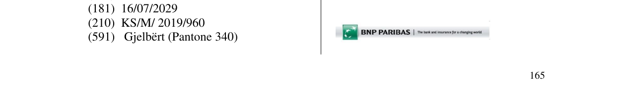 Zëri i markës BNP PARIBAS në buletin