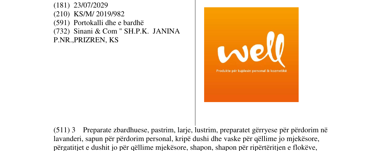 Zëri i markës well në buletin