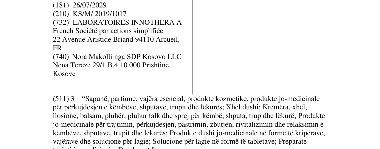 Zëri i markës VENASILK në buletin