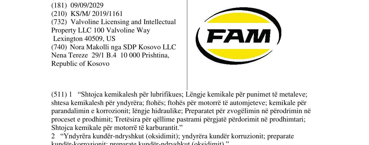Zëri i markës FAM në buletin