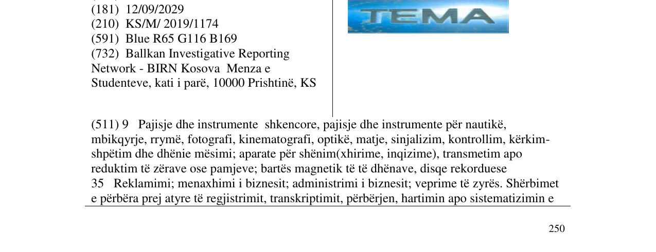 Zëri i markës TEMA në buletin