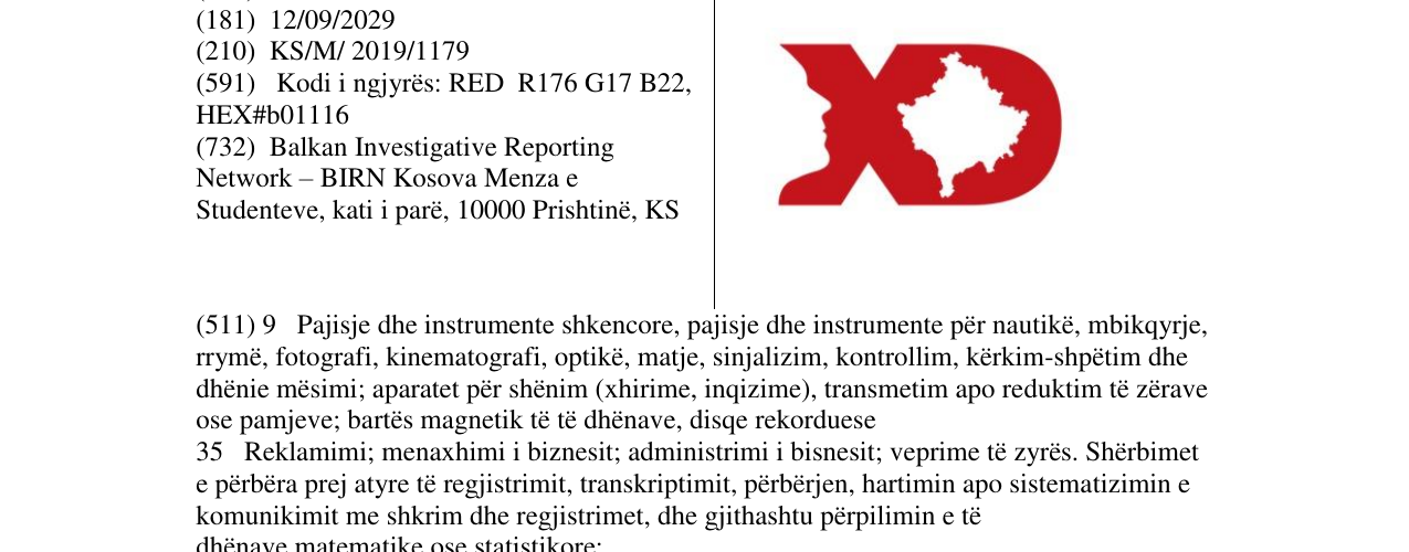 Zëri i markës Markë figurative në buletin