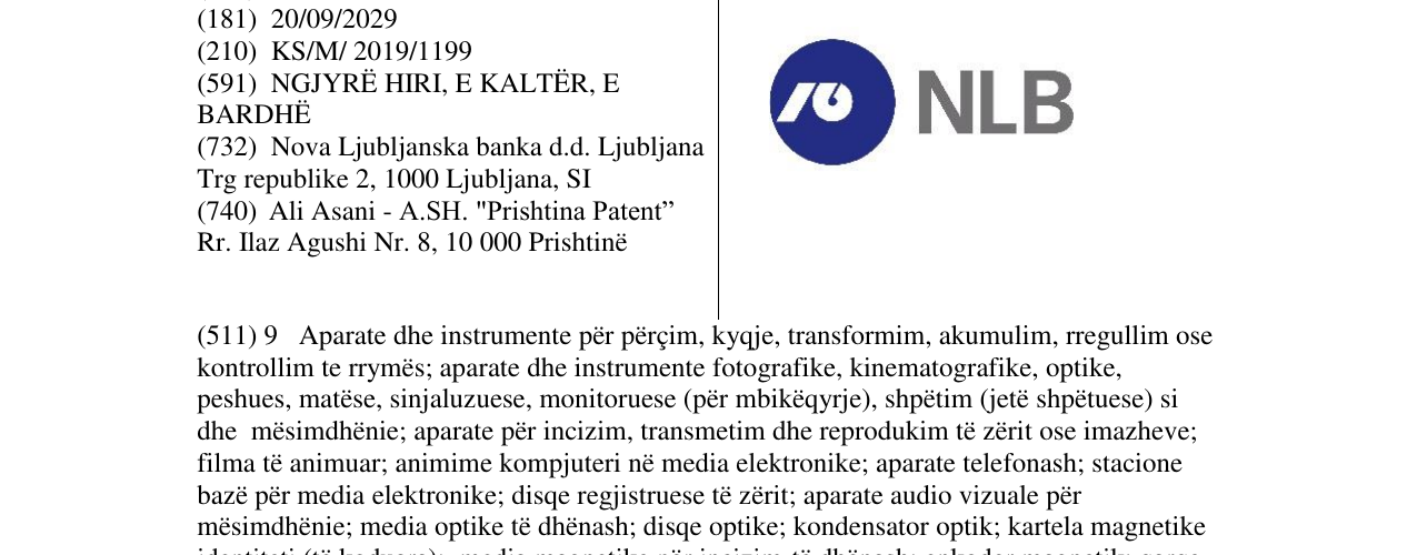 Zëri i markës NLB në buletin