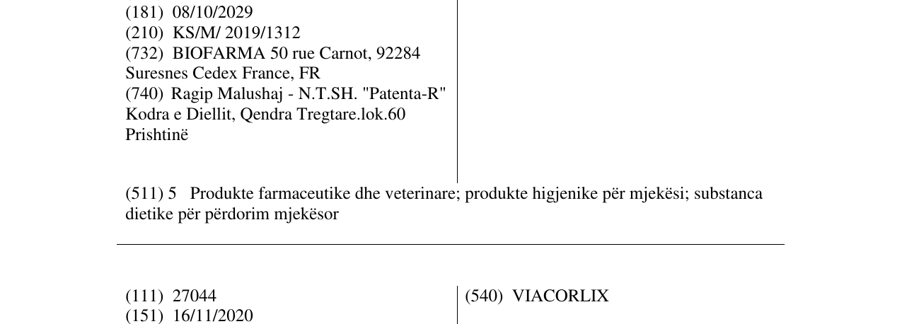 Zëri i markës MELITOR në buletin