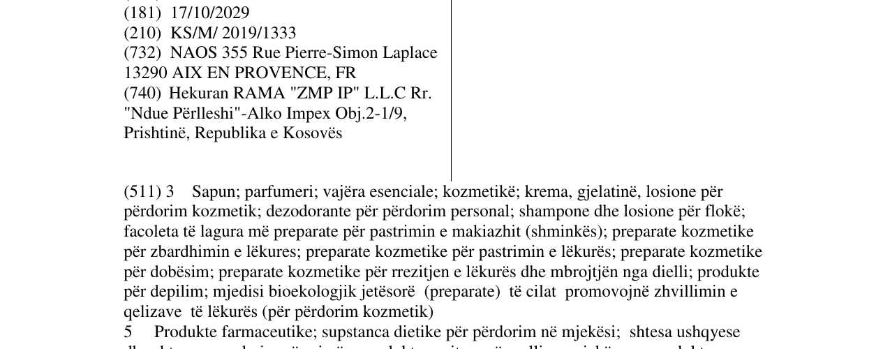 Zëri i markës CICABIO në buletin