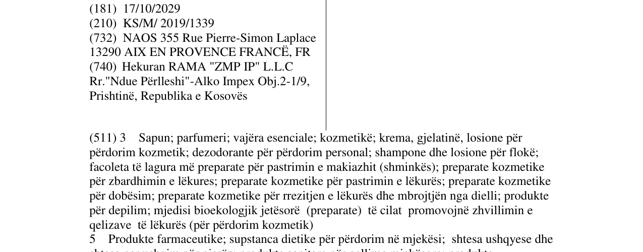 Zëri i markës SENSIBIO në buletin