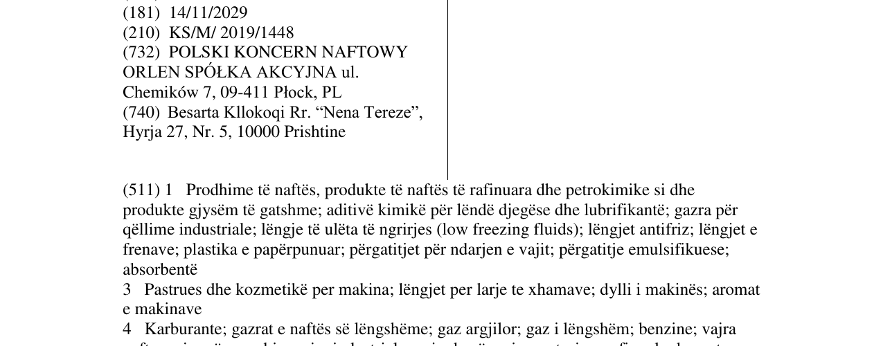Zëri i markës ORLEN në buletin