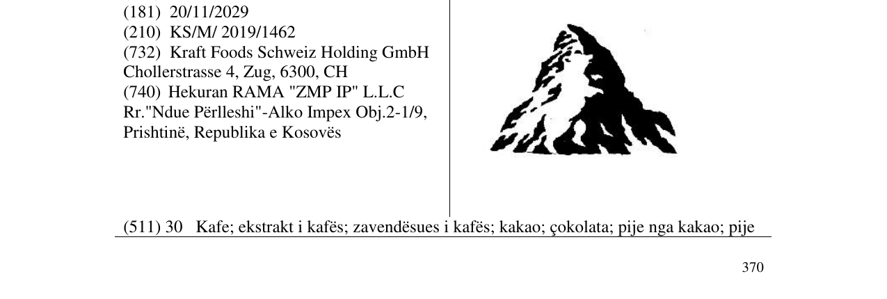 Zëri i markës Markë figurative në buletin