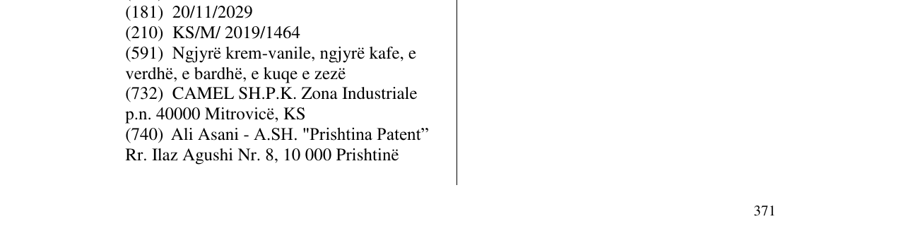 Zëri i markës MANDO në buletin