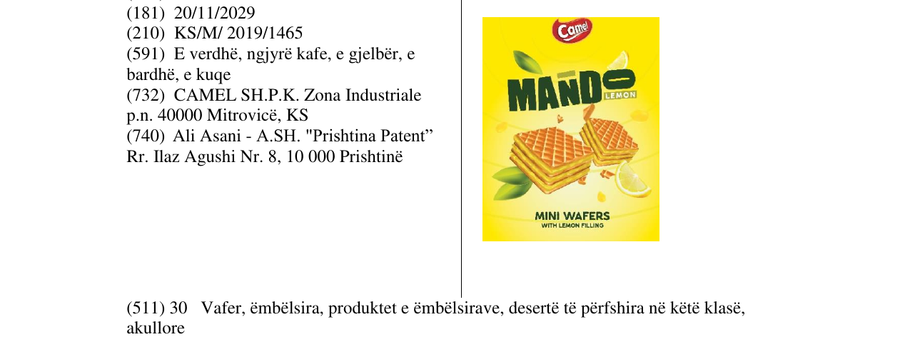 Zëri i markës Markë figurative në buletin