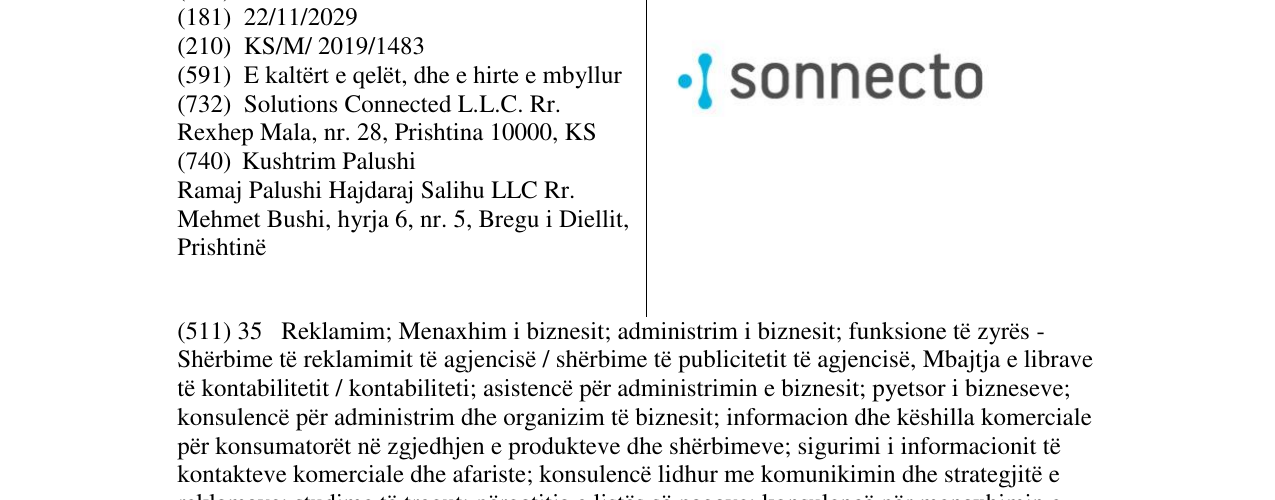 Zëri i markës sonnecto në buletin
