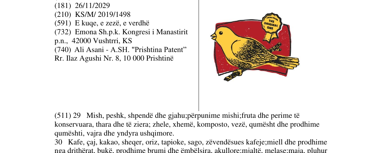 Zëri i markës EMONA BRAND në buletin