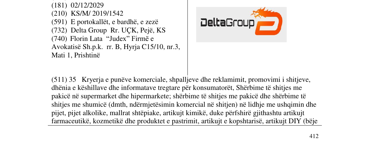 Zëri i markës DeltaGroup në buletin