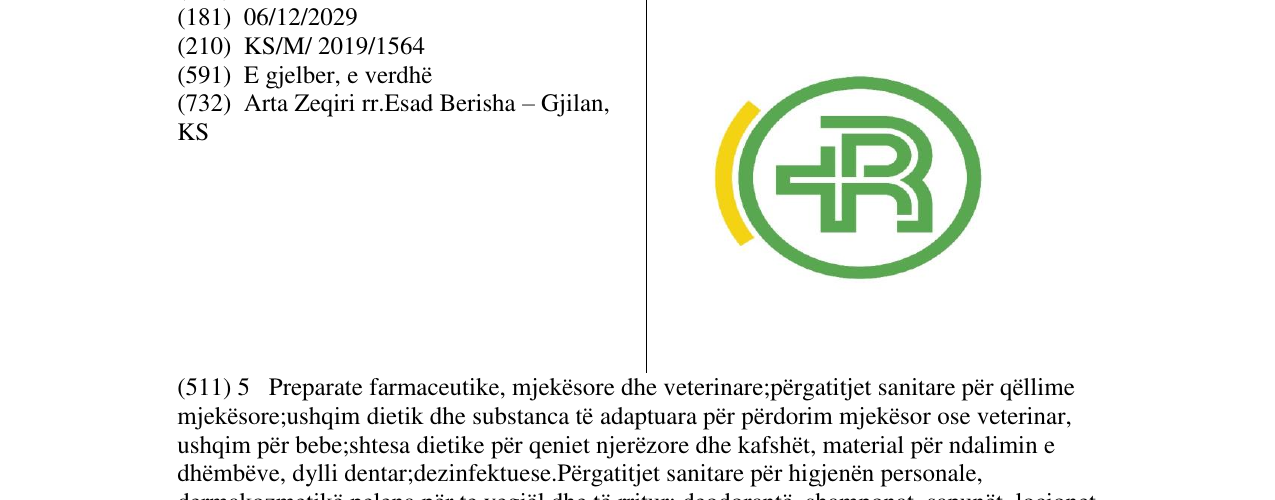 Zëri i markës Markë figurative në buletin