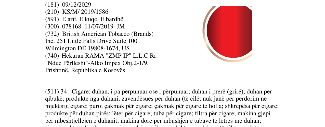 Zëri i markës Markë figurative në buletin