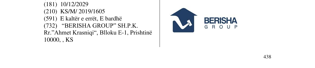 Zëri i markës BERISHA GROUP në buletin