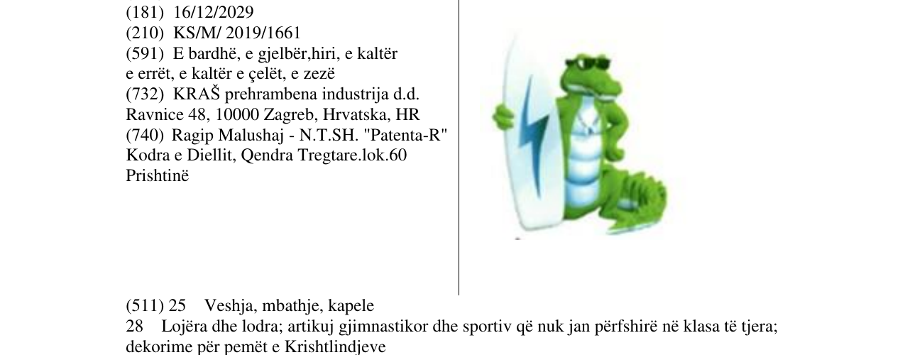 Zëri i markës Markë figurative në buletin