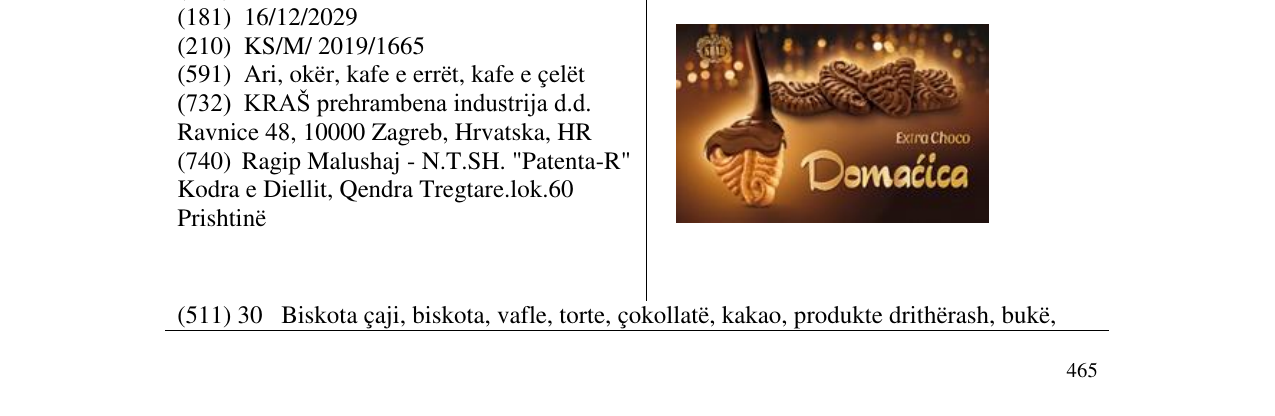 Zëri i markës Domaqica në buletin