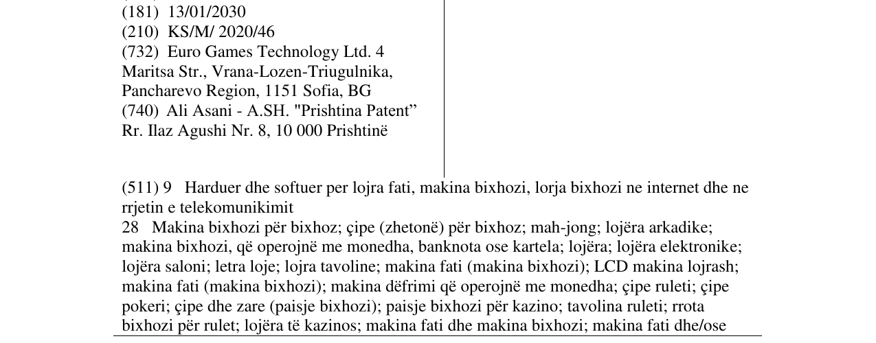 Zëri i markës FLAMING në buletin