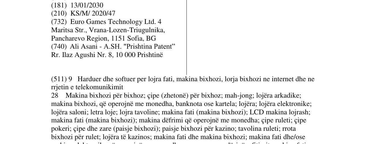 Zëri i markës DAZZLING në buletin