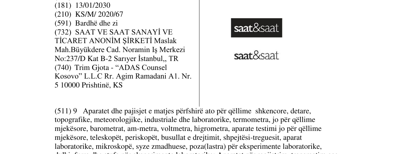 Zëri i markës saat&saat në buletin
