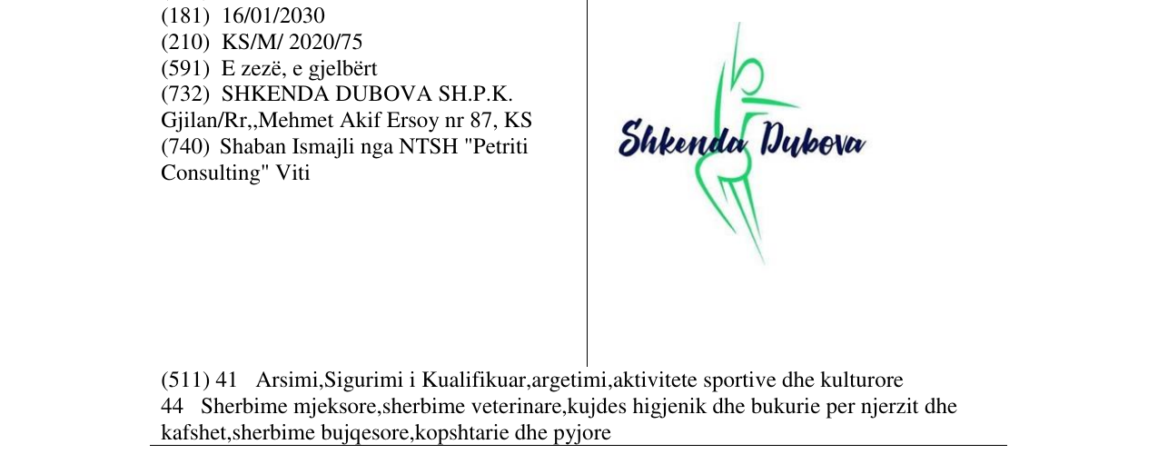 Zëri i markës Shkenda Dubova në buletin