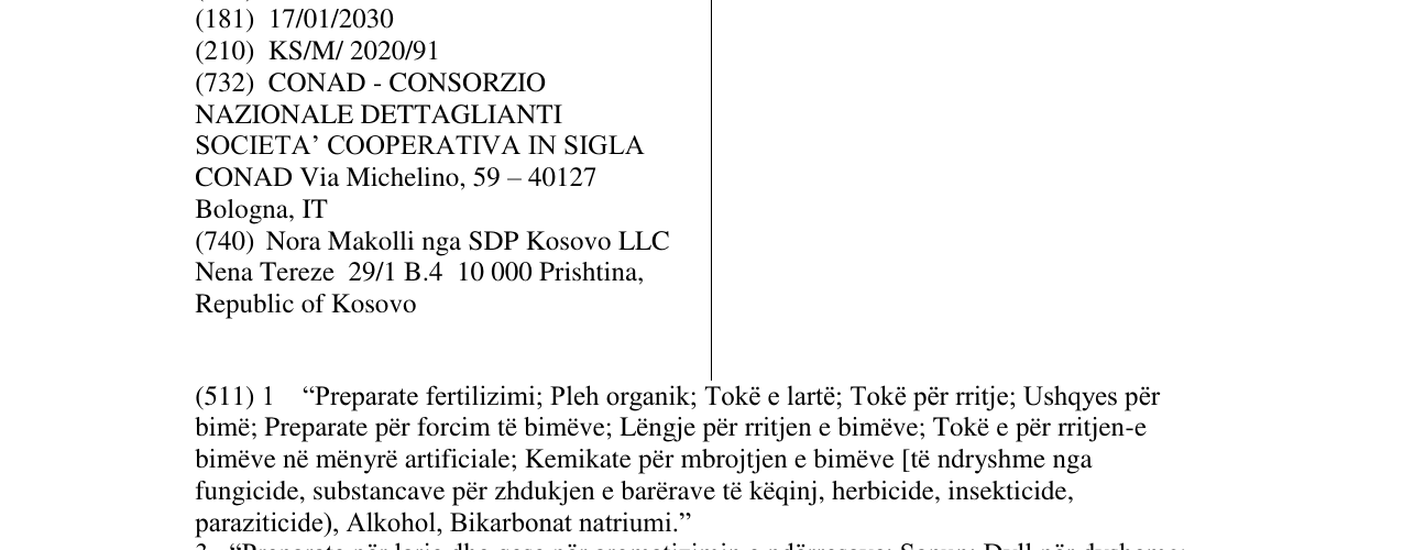 Zëri i markës SPAZIO CONAD në buletin