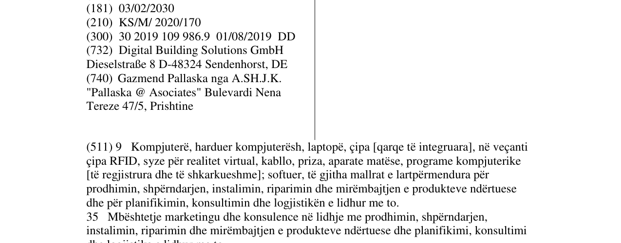 Zëri i markës DBS WinDo në buletin