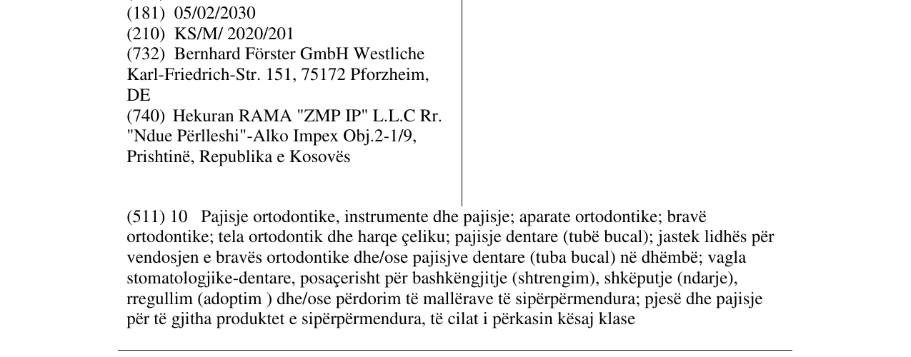 Zëri i markës Sprint në buletin