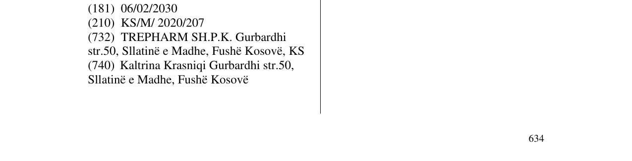 Zëri i markës SECUVIA në buletin