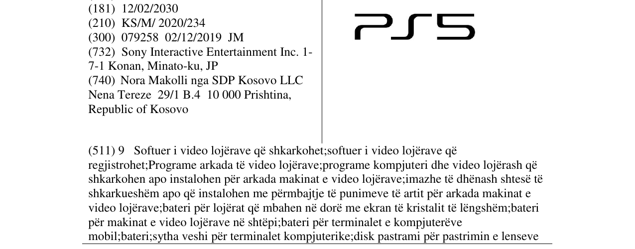 Zëri i markës PS5 në buletin