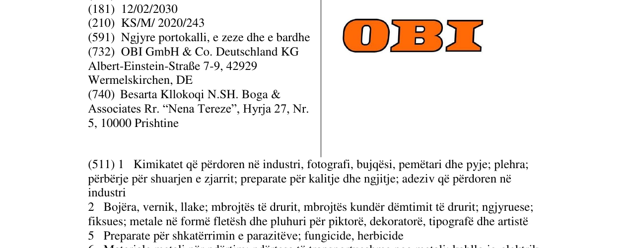 Zëri i markës OBI në buletin