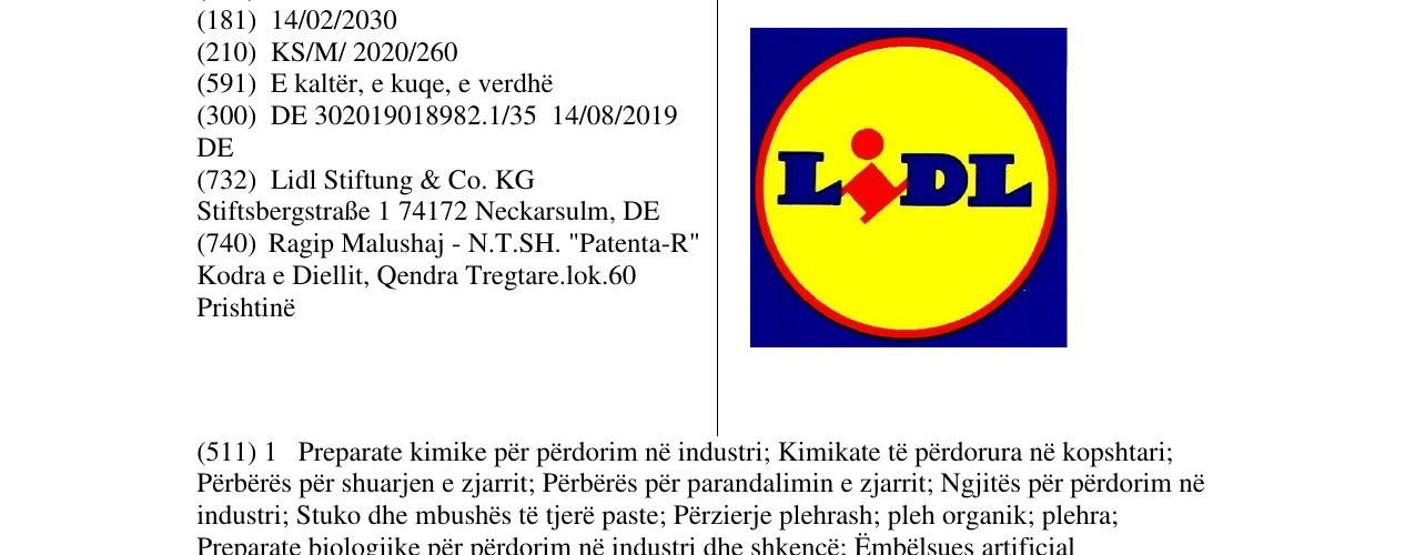 Zëri i markës LIDL në buletin