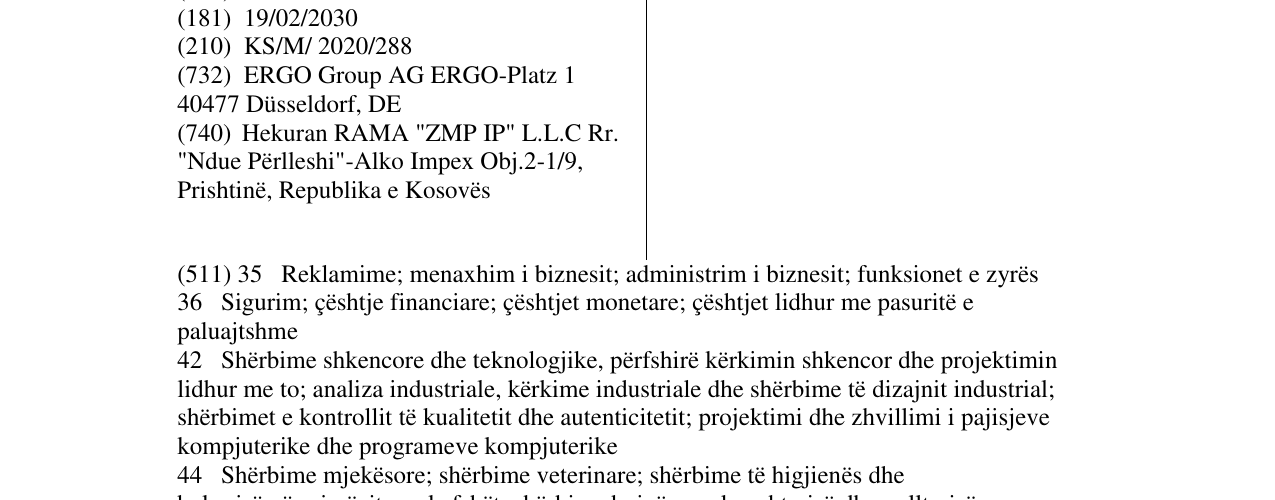 Zëri i markës ERGO në buletin