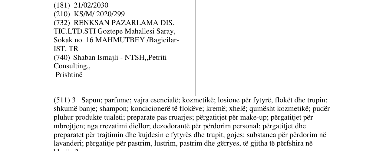 Zëri i markës BELUX në buletin