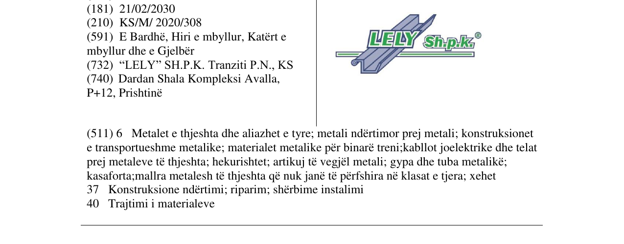 Zëri i markës Markë figurative në buletin