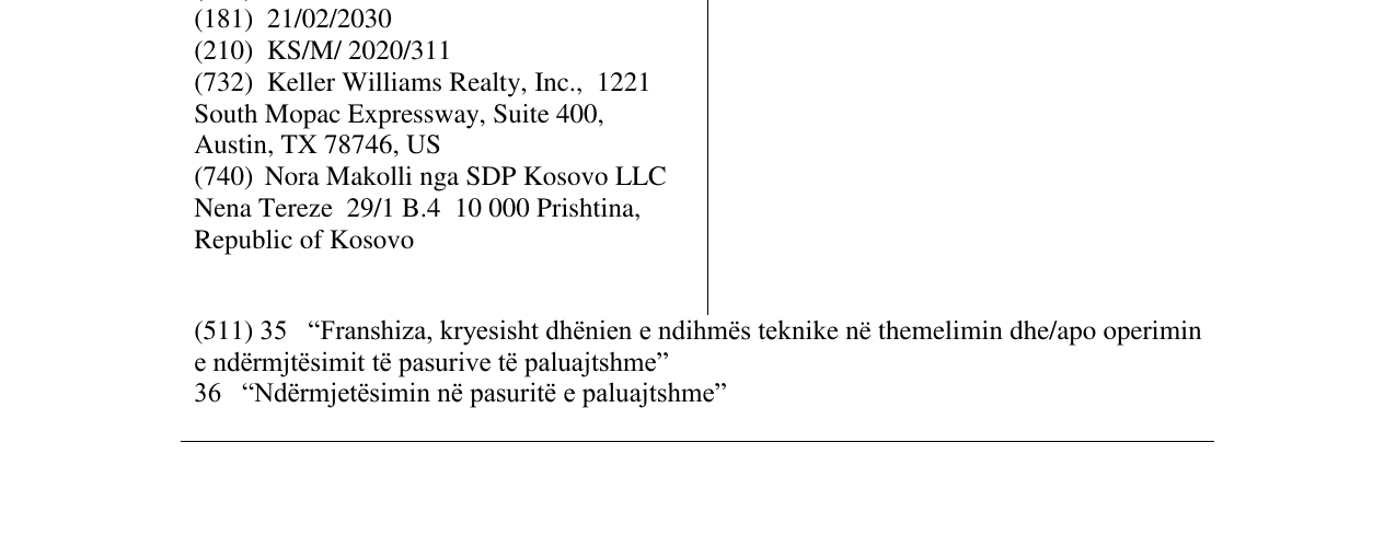 Zëri i markës KW në buletin