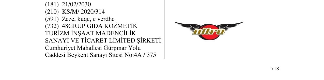 Zëri i markës nitro në buletin