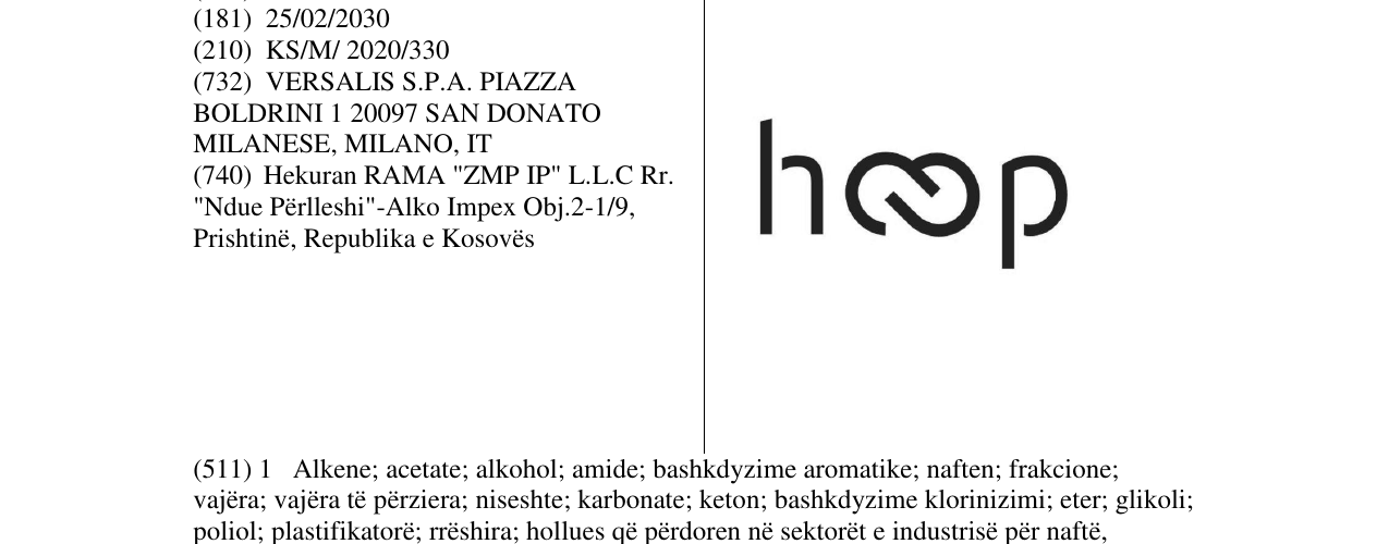 Zëri i markës HOOP në buletin