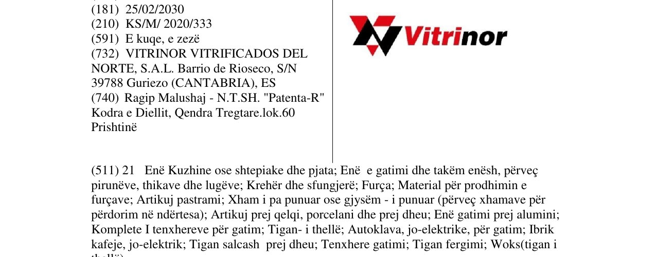 Zëri i markës Vitrinor në buletin