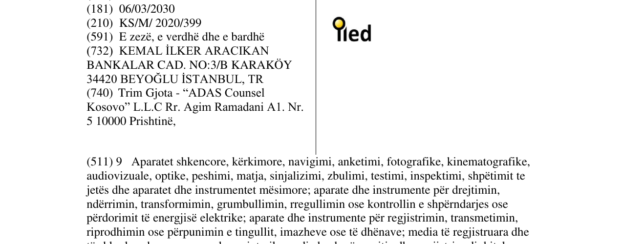 Zëri i markës Markë figurative në buletin