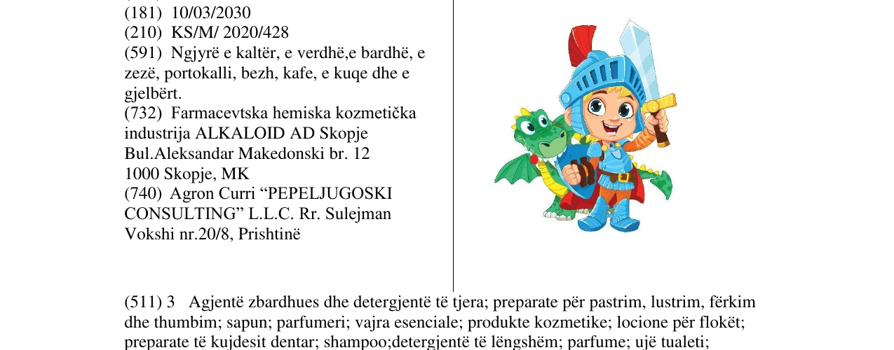 Zëri i markës BECUTAN në buletin