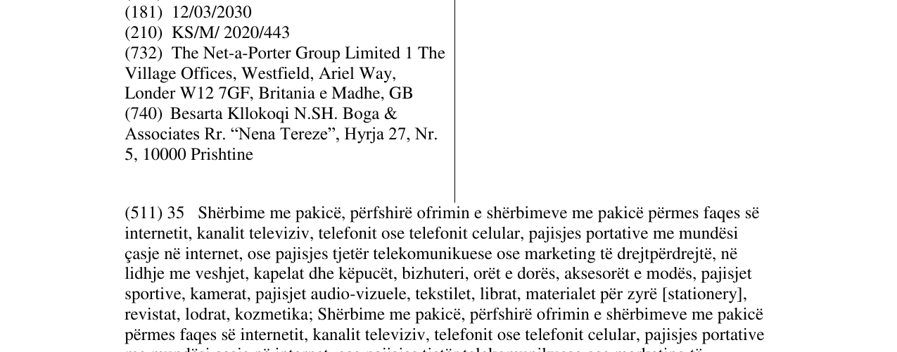 Zëri i markës MR PORTER në buletin