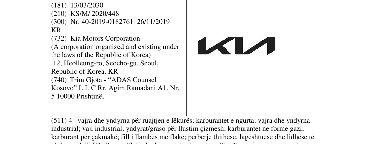 Zëri i markës KIA në buletin
