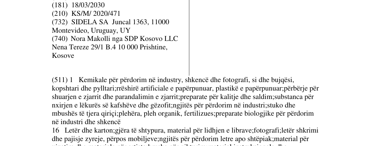 Zëri i markës POXIPOL në buletin