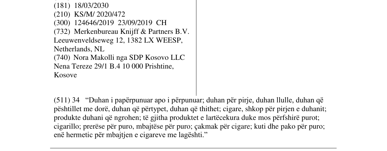 Zëri i markës EVO në buletin